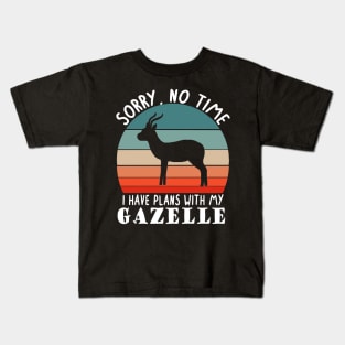 no time plans gazelles saying hartebeest Kids T-Shirt